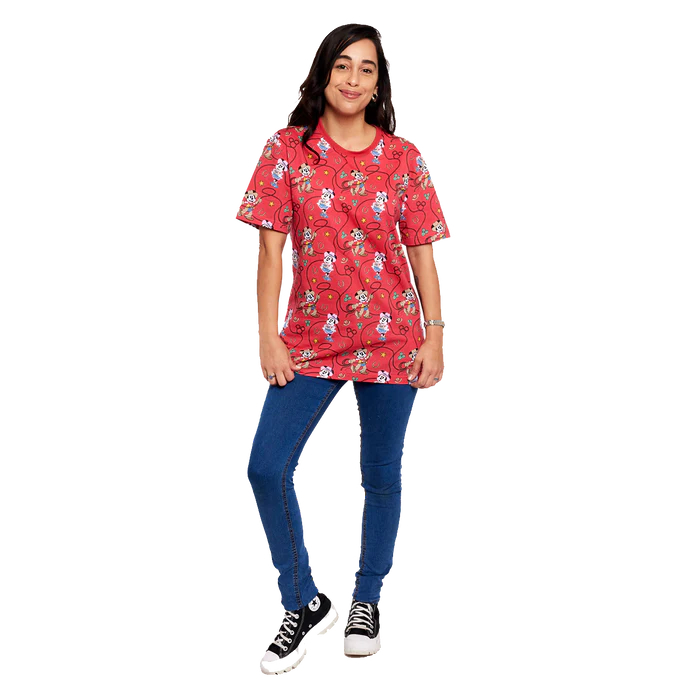 Loungefly Western Mickey and Minnie Lasso Unisex Tee Shirt - Disney Loungefly Western Mickey and Minnie Lasso Unisex Tee Shirt - Disney
