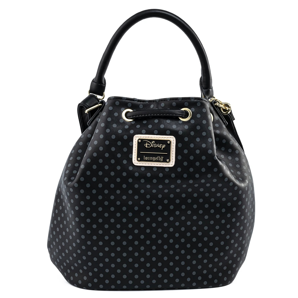 Loungefly Disney Minnie Mouse Bow Crossbody Bucket Bag - WDTB2038 Loungefly Disney Minnie Mouse Bow Crossbody Bucket Bag - WDTB2038