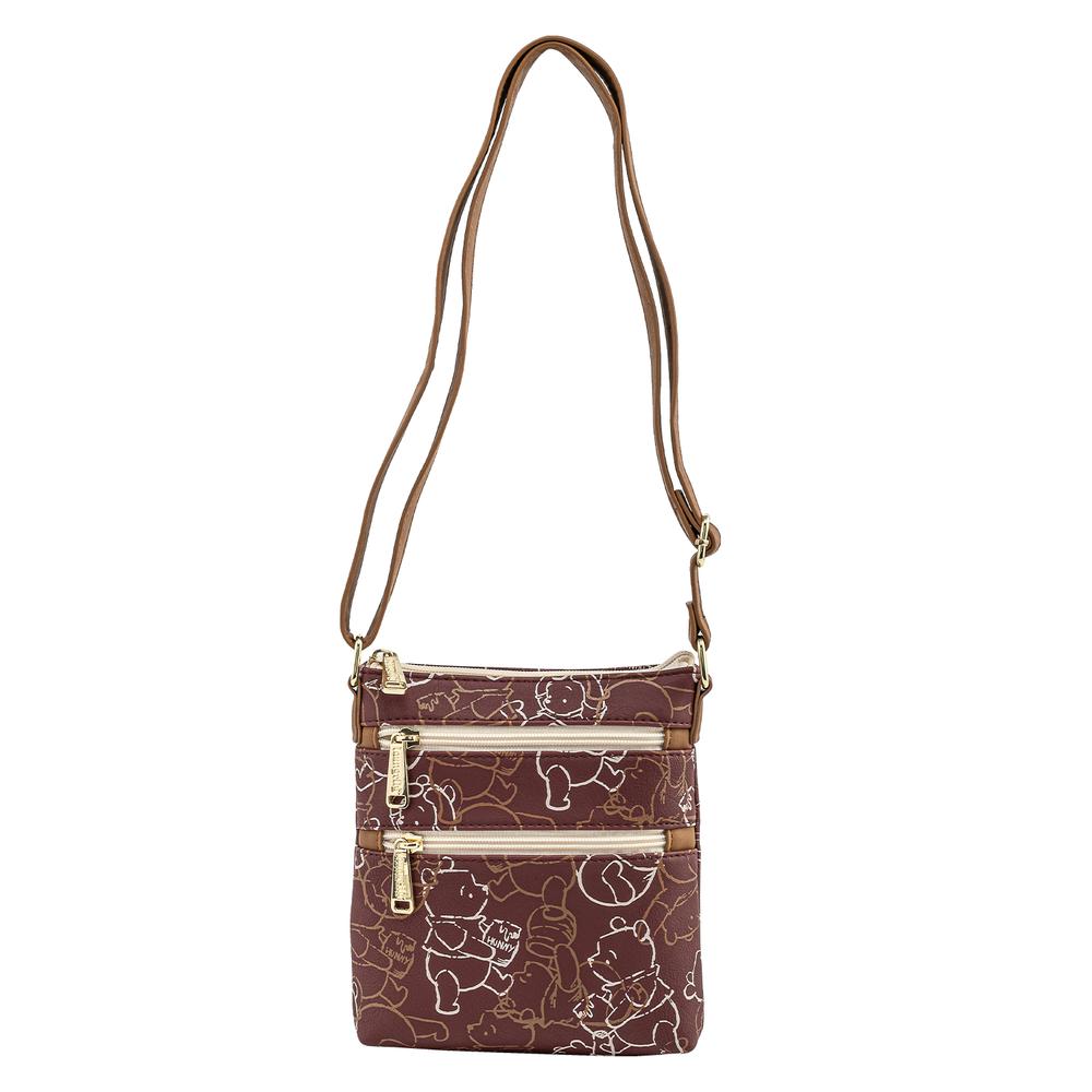 Loungefly Lords Exclusive Winnie The Pooh Sketch AOP Passport Bag