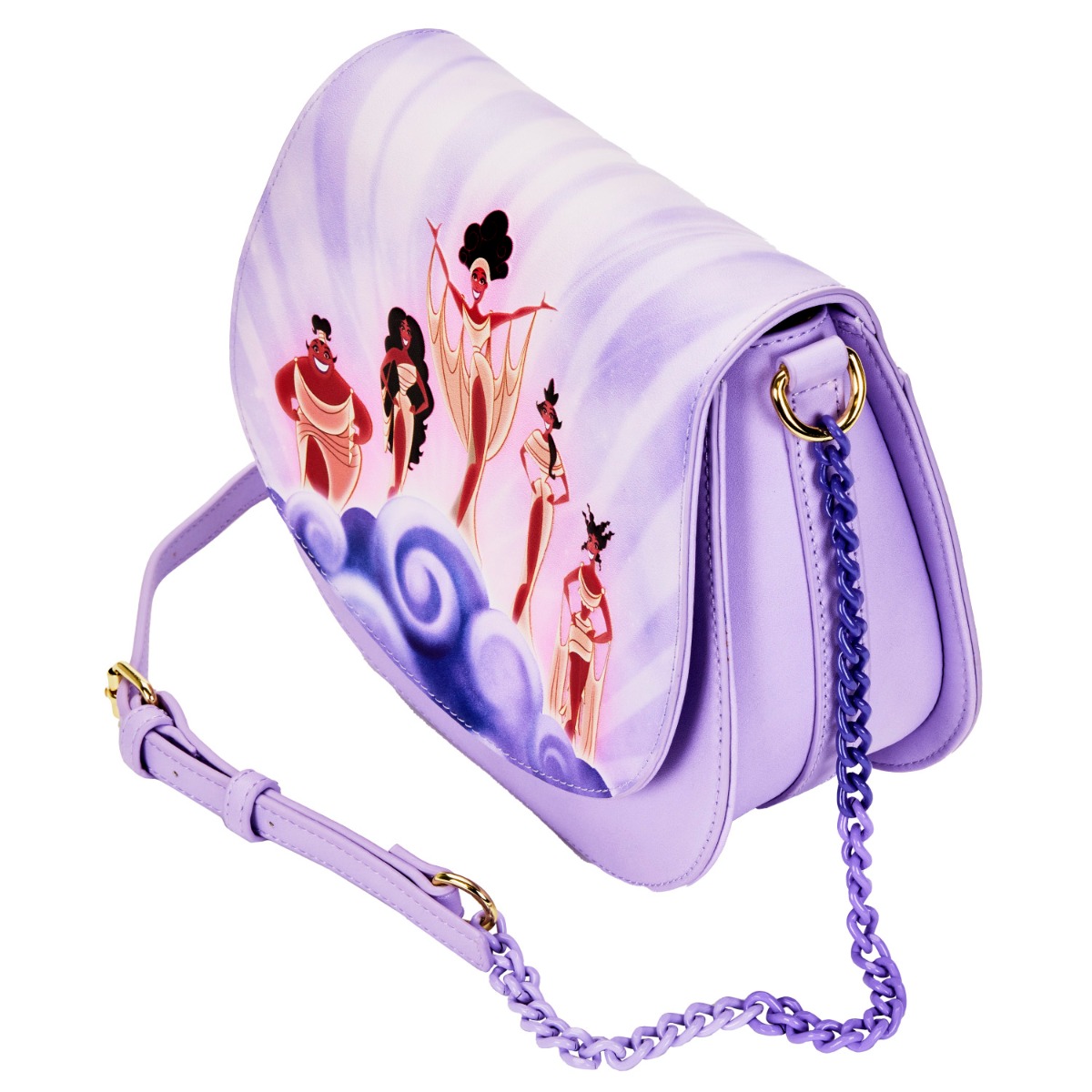 Loungefly Disney: Hercules Muses Clouds Crossbody Bag Loungefly Disney: Hercules Muses Clouds Crossbody Bag
