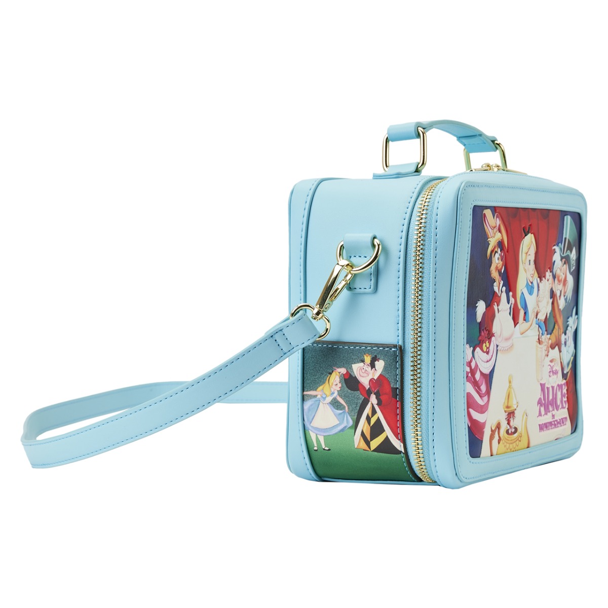 Loungefly Disney Alice In Wonderland Classic Movie Lunch Box Crossbody Bag Loungefly Disney Alice In Wonderland Classic Movie Lunch Box Crossbody Bag
