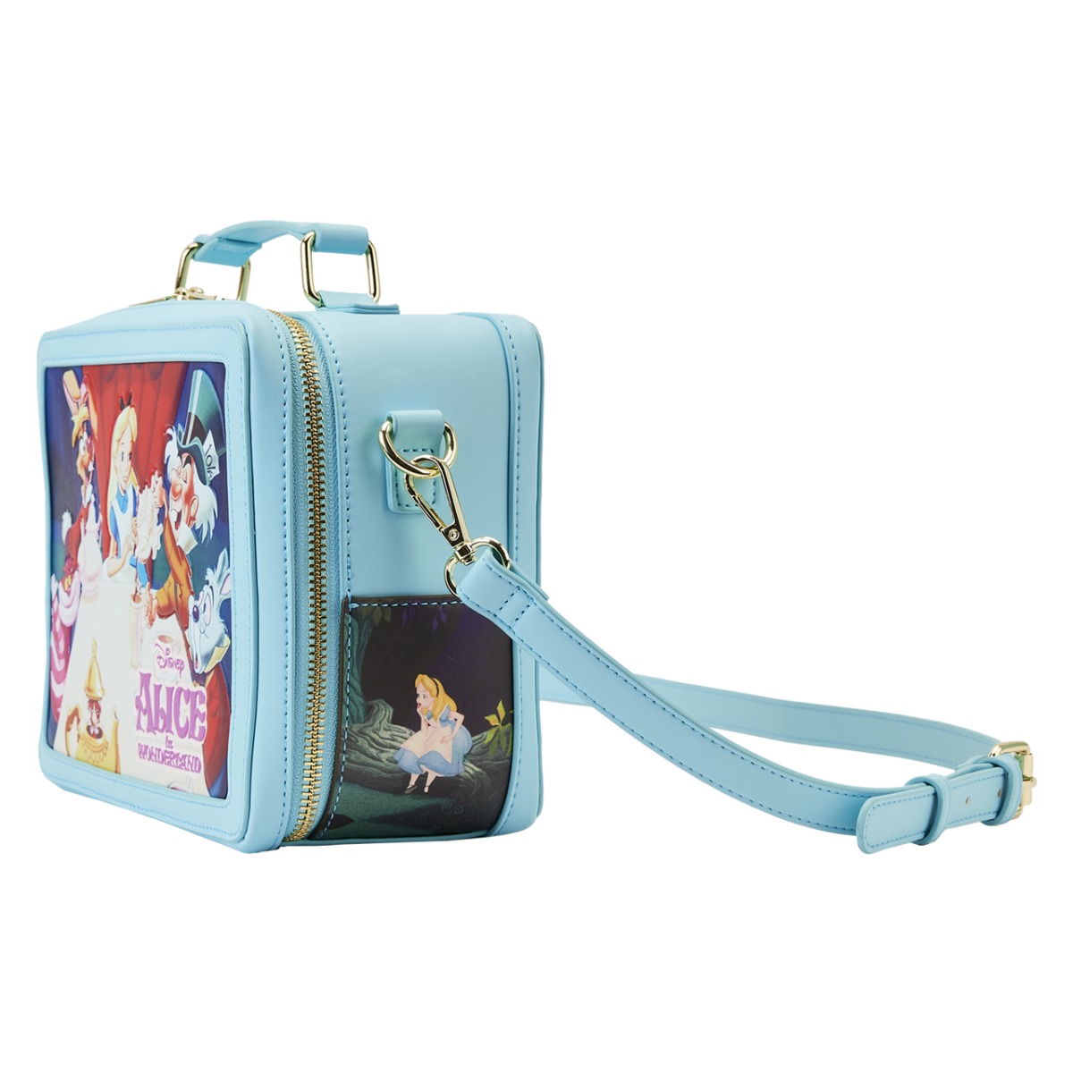 Loungefly Disney Alice In Wonderland Classic Movie Lunch Box Crossbody Bag Loungefly Disney Alice In Wonderland Classic Movie Lunch Box Crossbody Bag