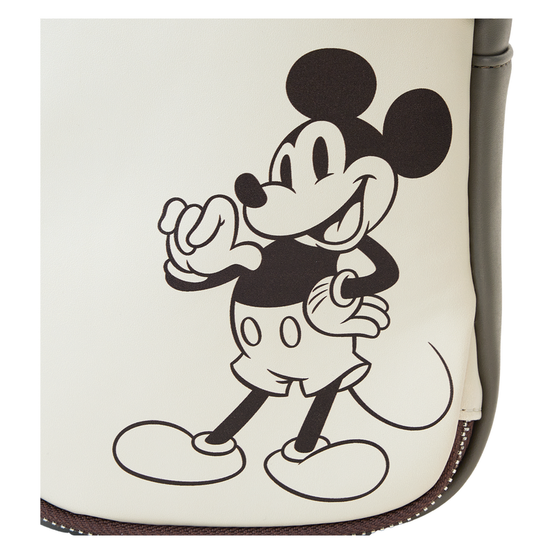 Loungefly Mickey and Friends Canvas Drink Holder Crossbody Bag Loungefly Mickey and Friends Canvas Drink Holder Crossbody Bag
