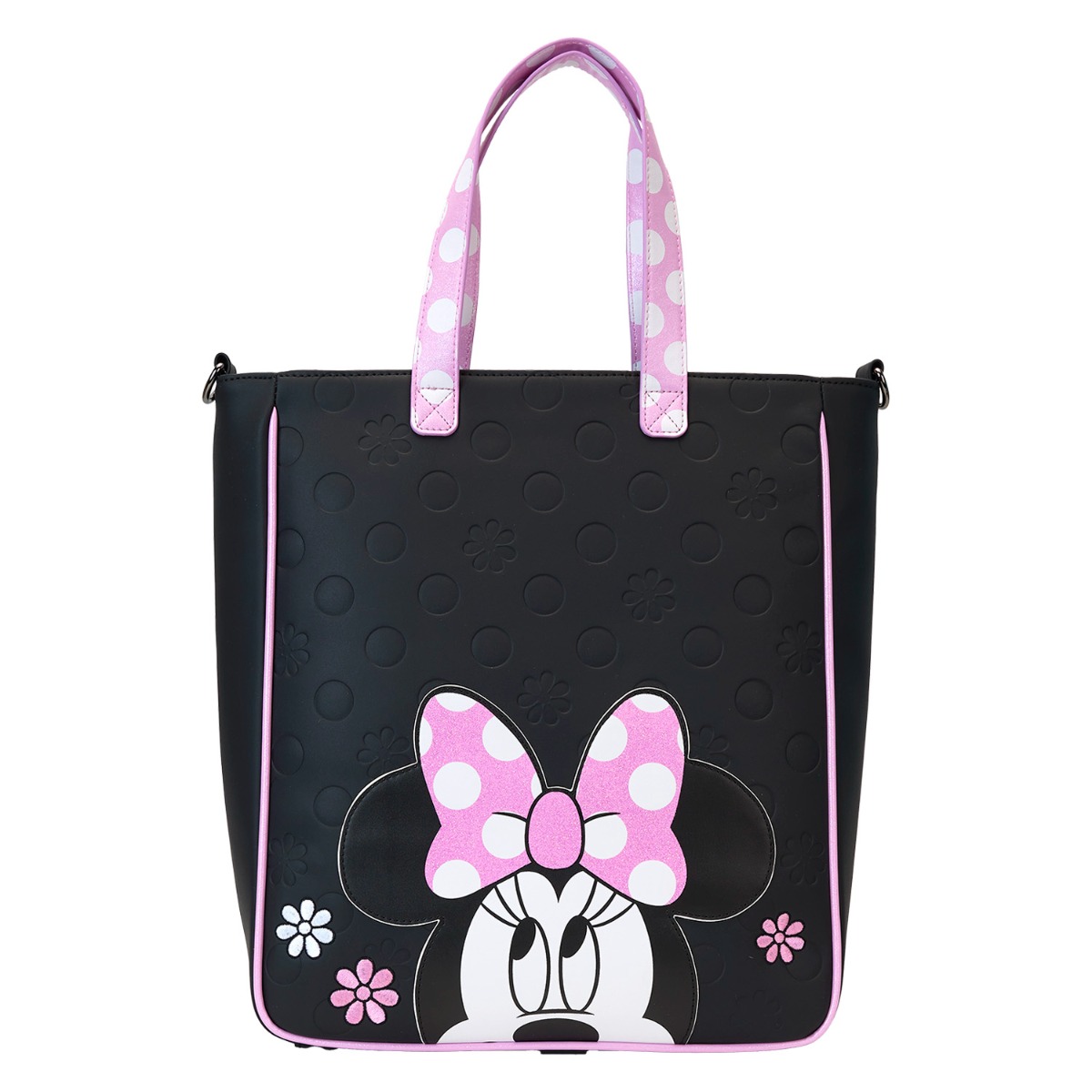 Loungefly Disney Minnie Floral Rock the Dots Tote with Coin Bag Loungefly Disney Minnie Floral Rock the Dots Tote with Coin Bag