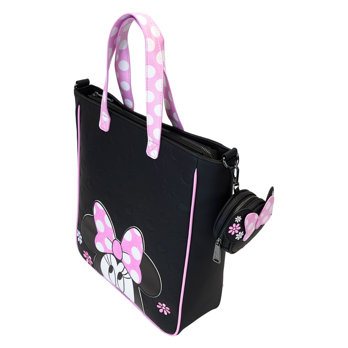 Loungefly Disney Minnie Floral Rock the Dots Tote with Coin Bag Loungefly Disney Minnie Floral Rock the Dots Tote with Coin Bag