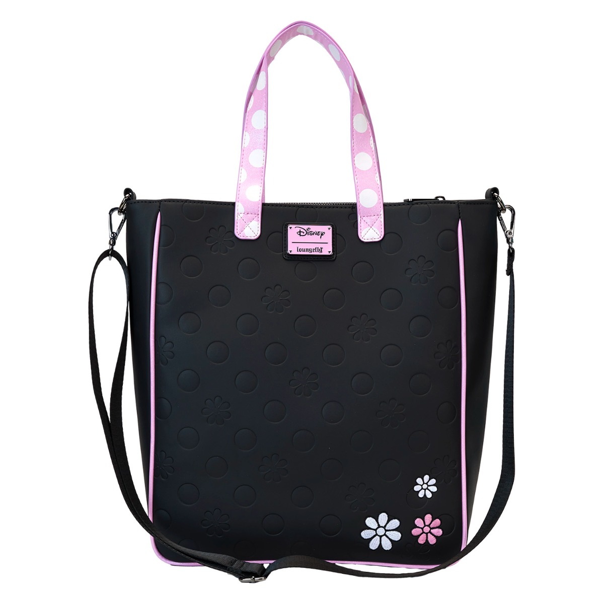 Loungefly Disney Minnie Floral Rock the Dots Tote with Coin Bag Loungefly Disney Minnie Floral Rock the Dots Tote with Coin Bag