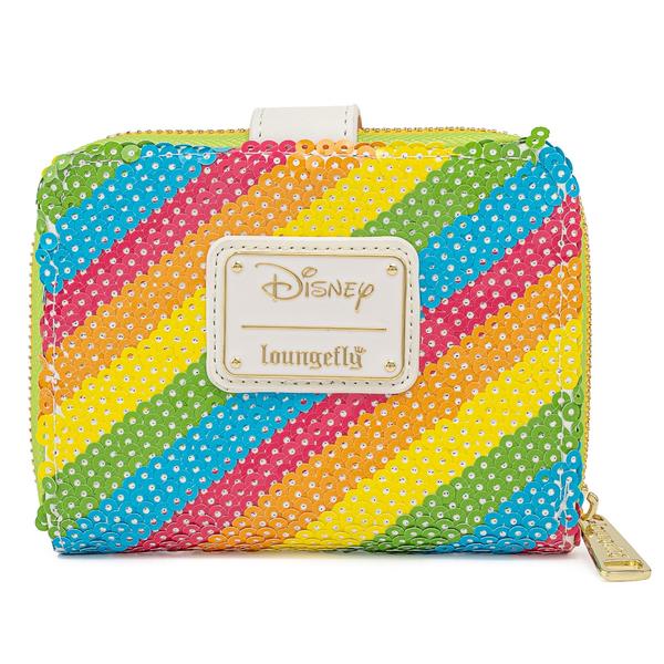 Loungefly Disney Sequin Rainbow Zip Around Wallet Loungefly Disney Sequin Rainbow Zip Around Wallet