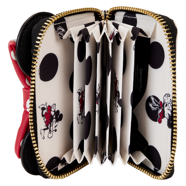 Loungefly Disney Minnie Mouse Rocks the Dots Classic Accordian Zip Around Wallet Loungefly Disney Minnie Mouse Rocks the Dots Classic Accordian Zip Around Wallet