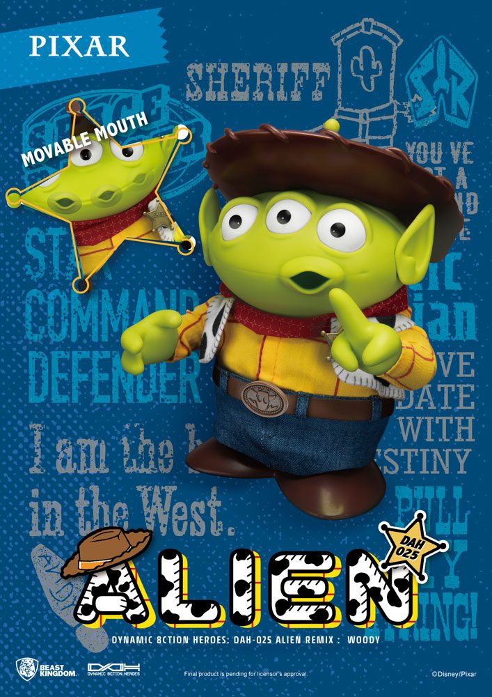 Beast Kingdom Toy Story Dynamic 8ction Heroes Action Figure Alien Remix Woody 16 cm Beast Kingdom Toy Story Dynamic 8ction Heroes Action Figure Alien Remix Woody 16 cm