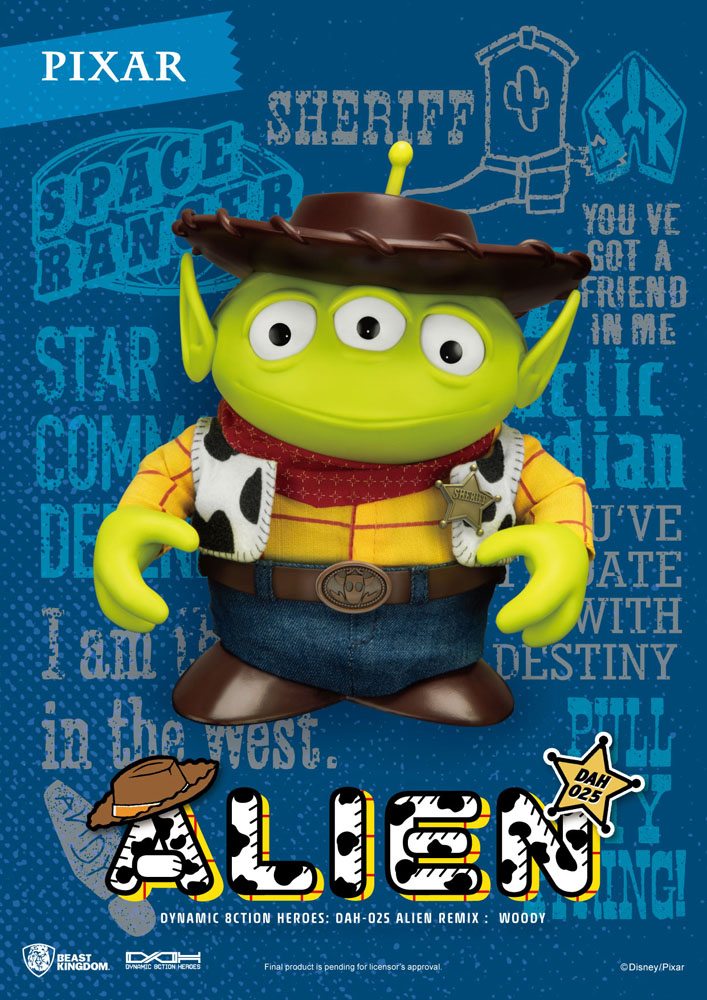 Beast Kingdom Toy Story Dynamic 8ction Heroes Action Figure Alien Remix Woody 16 cm Beast Kingdom Toy Story Dynamic 8ction Heroes Action Figure Alien Remix Woody 16 cm