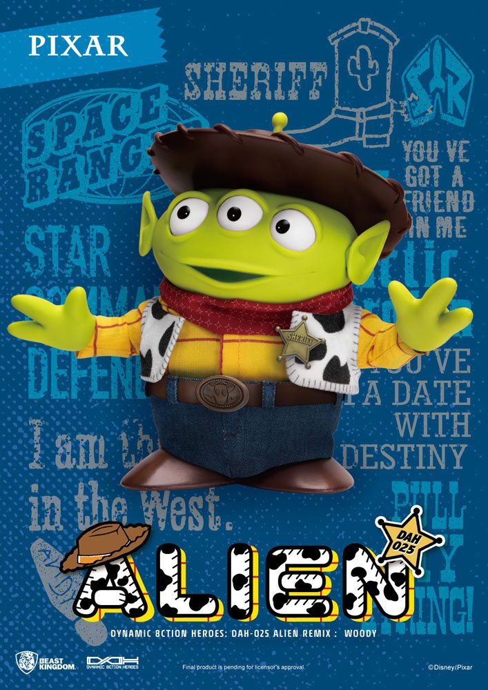 Beast Kingdom Toy Story Dynamic 8ction Heroes Action Figure Alien Remix Woody 16 cm Beast Kingdom Toy Story Dynamic 8ction Heroes Action Figure Alien Remix Woody 16 cm