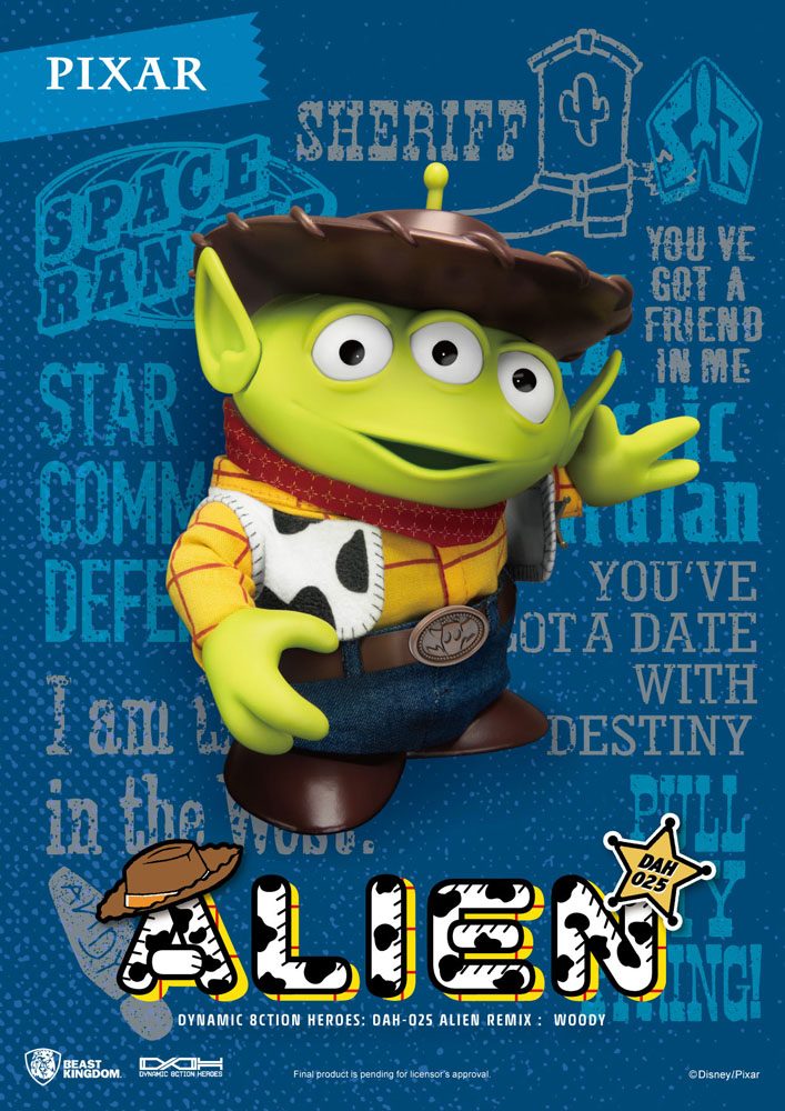 Beast Kingdom Toy Story Dynamic 8ction Heroes Action Figure Alien Remix Woody 16 cm Beast Kingdom Toy Story Dynamic 8ction Heroes Action Figure Alien Remix Woody 16 cm