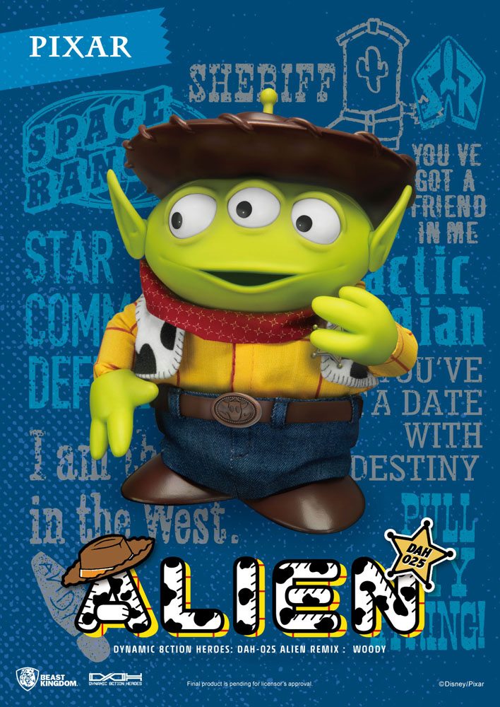 Beast Kingdom Toy Story Dynamic 8ction Heroes Action Figure Alien Remix Woody 16 cm Beast Kingdom Toy Story Dynamic 8ction Heroes Action Figure Alien Remix Woody 16 cm