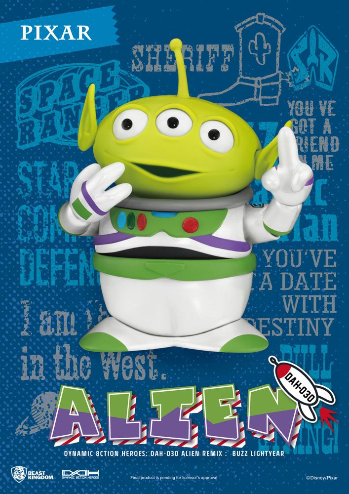 Beast Kingdom Toy Story Dynamic 8ction Heroes Action Figure Alien Remix Buzz Lightyear 16 cm Beast Kingdom Toy Story Dynamic 8ction Heroes Action Figure Alien Remix Buzz Lightyear 16 cm