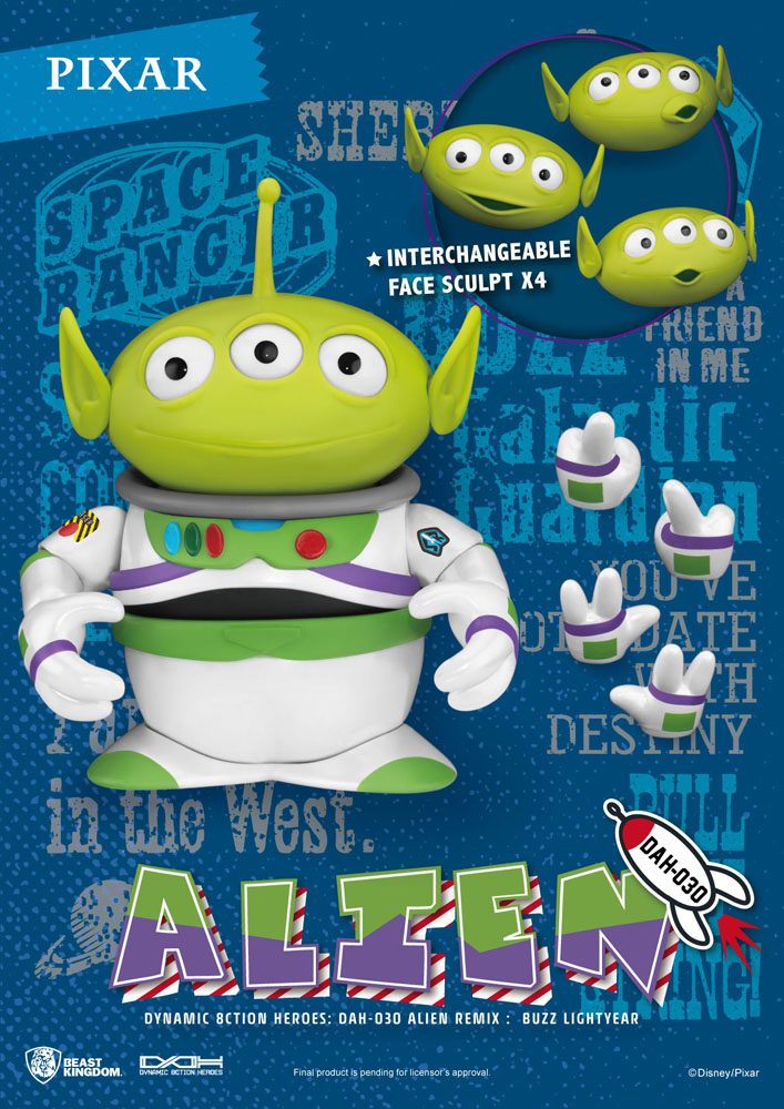 Beast Kingdom Toy Story Dynamic 8ction Heroes Action Figure Alien Remix Buzz Lightyear 16 cm Beast Kingdom Toy Story Dynamic 8ction Heroes Action Figure Alien Remix Buzz Lightyear 16 cm
