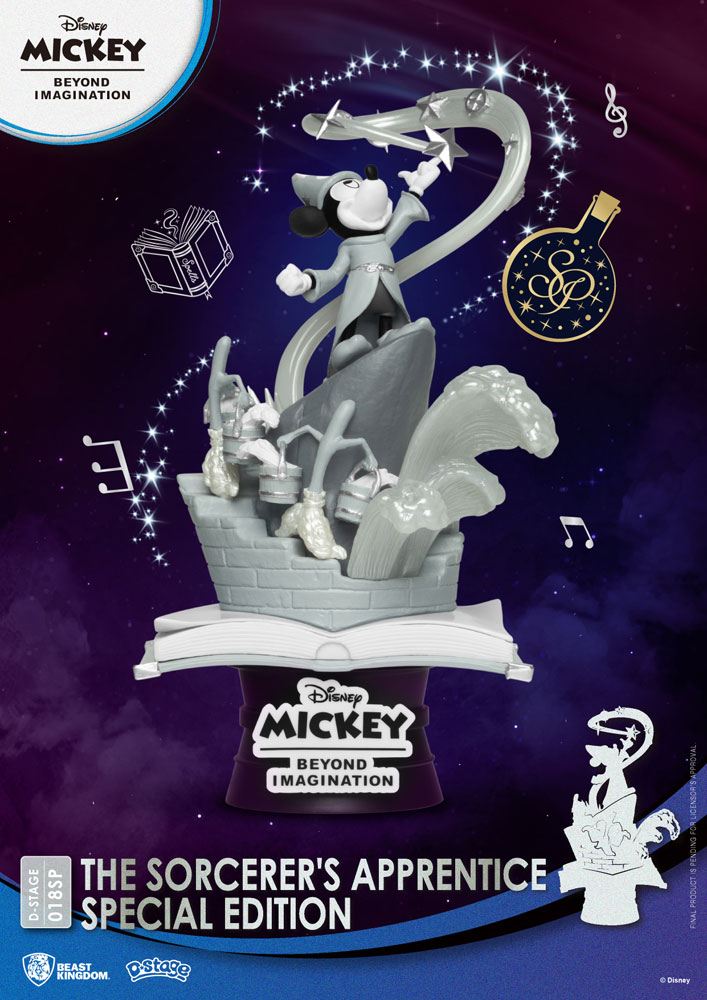 Beast Kingdom Mickey Beyond Imagination D-Stage PVC Diorama The Sorcerer's Apprentice Special Edition 15 cm Beast Kingdom Mickey Beyond Imagination D-Stage PVC Diorama The Sorcerer's Apprentice Special Edition 15 cm