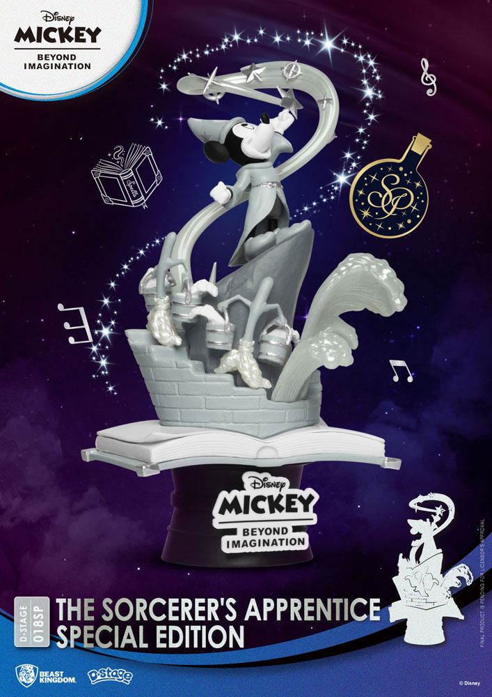 Beast Kingdom Mickey Beyond Imagination D-Stage PVC Diorama The Sorcerer's Apprentice Special Edition 15 cm Beast Kingdom Mickey Beyond Imagination D-Stage PVC Diorama The Sorcerer's Apprentice Special Edition 15 cm