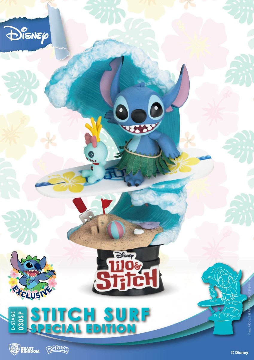 Disney Summer Series D-Stage PVC Diorama Stitch Surf Special Edition 15 cm Disney Summer Series D-Stage PVC Diorama Stitch Surf Special Edition 15 cm