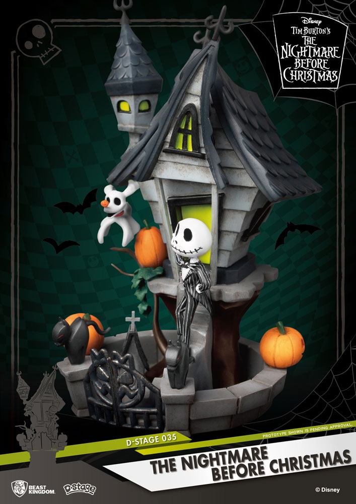 Beast Kingdom Nightmare before Christmas D-Stage PVC Diorama Jack's Haunted House 15 cm Beast Kingdom Nightmare before Christmas D-Stage PVC Diorama Jack's Haunted House 15 cm