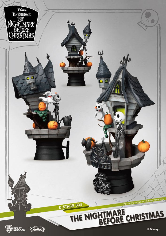 Beast Kingdom Nightmare before Christmas D-Stage PVC Diorama Jack's Haunted House 15 cm Beast Kingdom Nightmare before Christmas D-Stage PVC Diorama Jack's Haunted House 15 cm