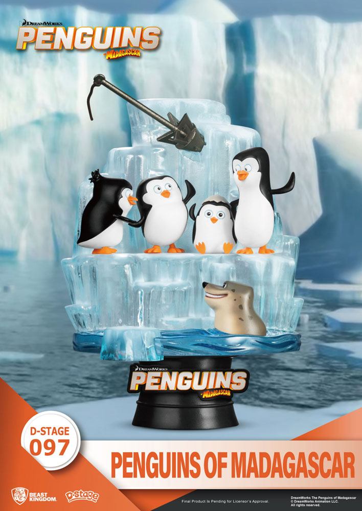 Beast Kingdom Penguins of Madagascar D-Stage PVC Diorama Skipper, Kowalski, Private & Rico 14 cm Beast Kingdom Penguins of Madagascar D-Stage PVC Diorama Skipper, Kowalski, Private & Rico 14 cm