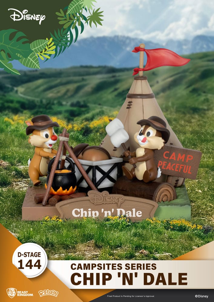 Beast Kingdom Disney D-Stage Campsite Series PVC Diorama Chip & Dale 10 cm Beast Kingdom Disney D-Stage Campsite Series PVC Diorama Chip & Dale 10 cm