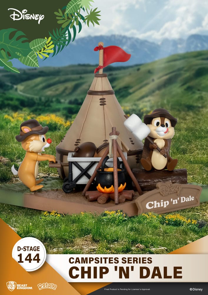 Beast Kingdom Disney D-Stage Campsite Series PVC Diorama Chip & Dale 10 cm Beast Kingdom Disney D-Stage Campsite Series PVC Diorama Chip & Dale 10 cm