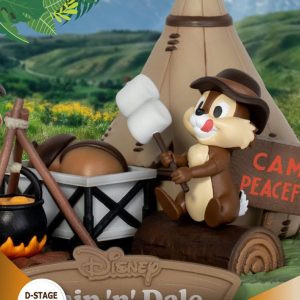 Beast Kingdom Disney D-Stage Campsite Series PVC Diorama Chip & Dale 10 cm