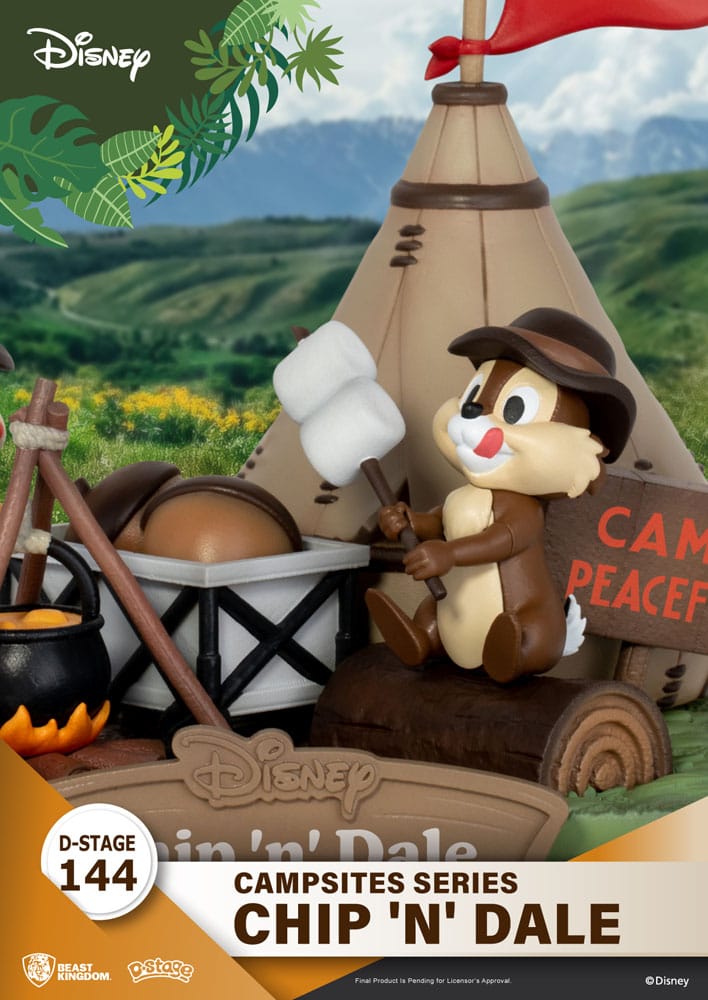 Beast Kingdom Disney D-Stage Campsite Series PVC Diorama Chip & Dale 10 cm Beast Kingdom Disney D-Stage Campsite Series PVC Diorama Chip & Dale 10 cm