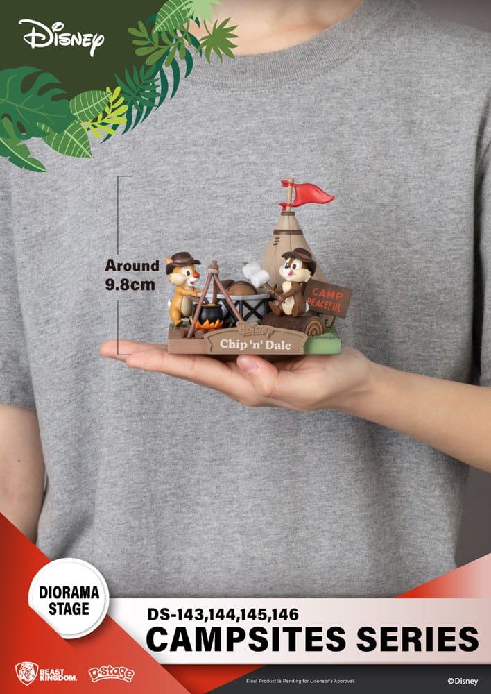 Beast Kingdom Disney D-Stage Campsite Series PVC Diorama Chip & Dale 10 cm Beast Kingdom Disney D-Stage Campsite Series PVC Diorama Chip & Dale 10 cm