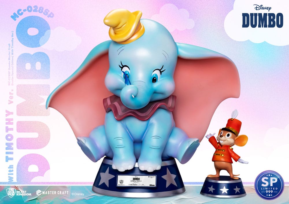 Beast Kingdom Dumbo Master Craft Statue Dumbo Special Edition (With Timothy Version) 32 cm