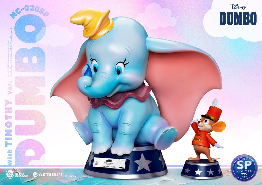 Beast Kingdom Dumbo Master Craft Statue Dumbo Special Edition (With Timothy Version) 32 cm