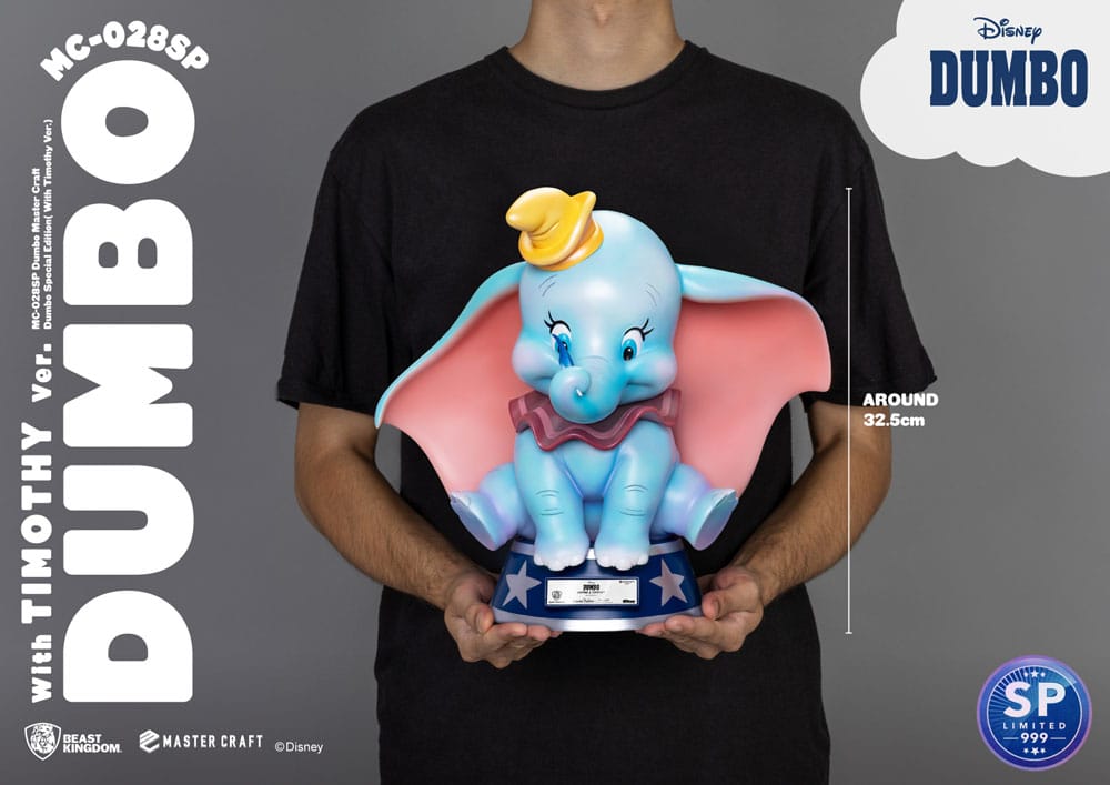 Beast Kingdom Dumbo Master Craft Statue Dumbo Special Edition (With Timothy Version) 32 cm