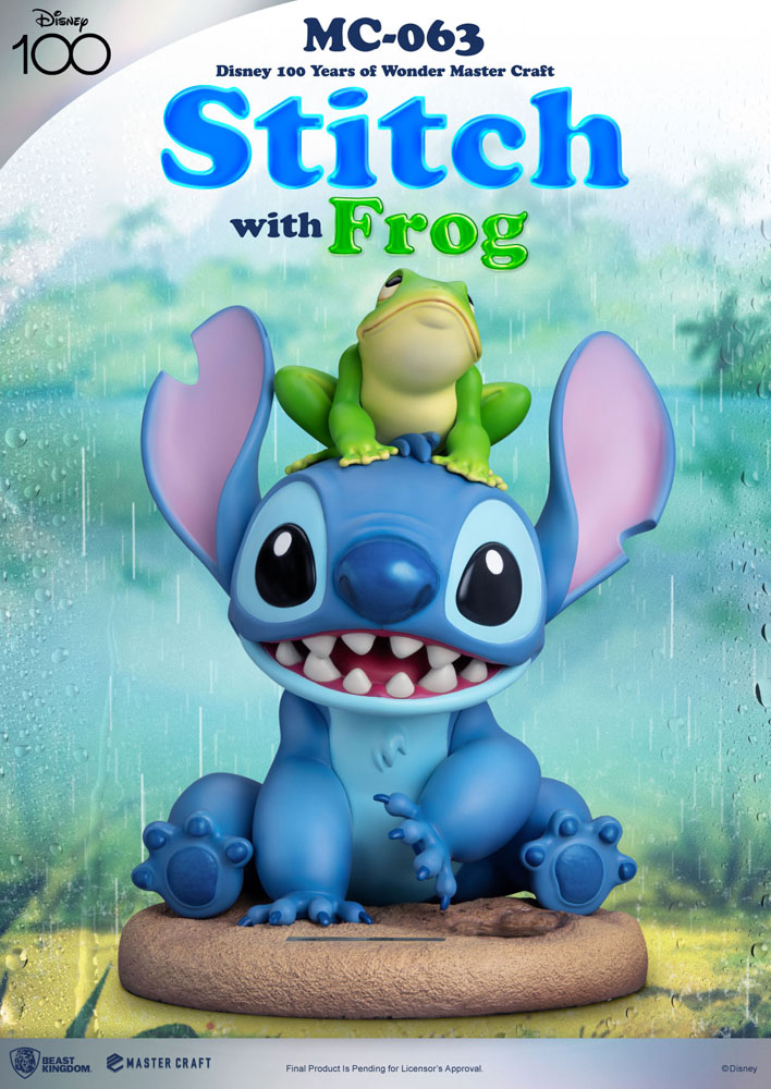 Beast Kingdom Disney 100th Master Craft Statue Stitch with Frog 34 cm Beast Kingdom Disney 100th Master Craft Statue Stitch with Frog 34 cm