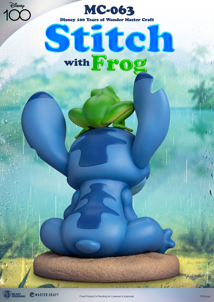 Beast Kingdom Disney 100th Master Craft Statue Stitch with Frog 34 cm Beast Kingdom Disney 100th Master Craft Statue Stitch with Frog 34 cm