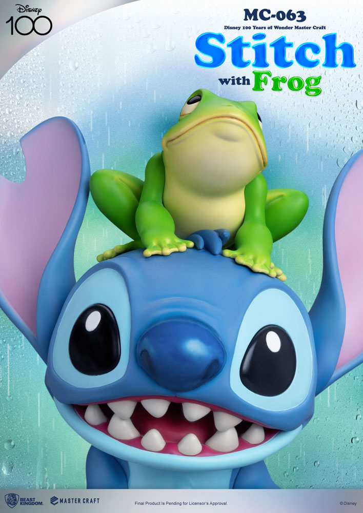 Beast Kingdom Disney 100th Master Craft Statue Stitch with Frog 34 cm Beast Kingdom Disney 100th Master Craft Statue Stitch with Frog 34 cm