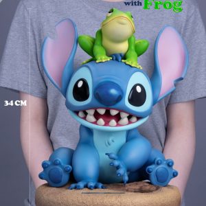 Beast Kingdom Disney 100th Master Craft Statue Stitch with Frog 34 cm