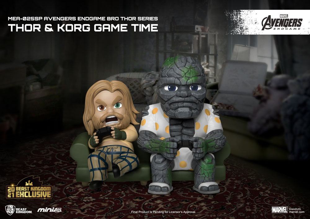 Beast Kingdom Avengers: Endgame Mini Egg Attack Figure Bro Thor & Korg Game Time heo EMEA Exclusive 8 cm Beast Kingdom Avengers: Endgame Mini Egg Attack Figure Bro Thor & Korg Game Time heo EMEA Exclusive 8 cm