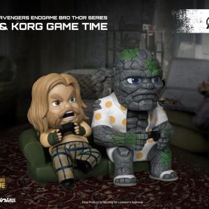 Beast Kingdom Avengers: Endgame Mini Egg Attack Figure Bro Thor & Korg Game Time heo EMEA Exclusive 8 cm