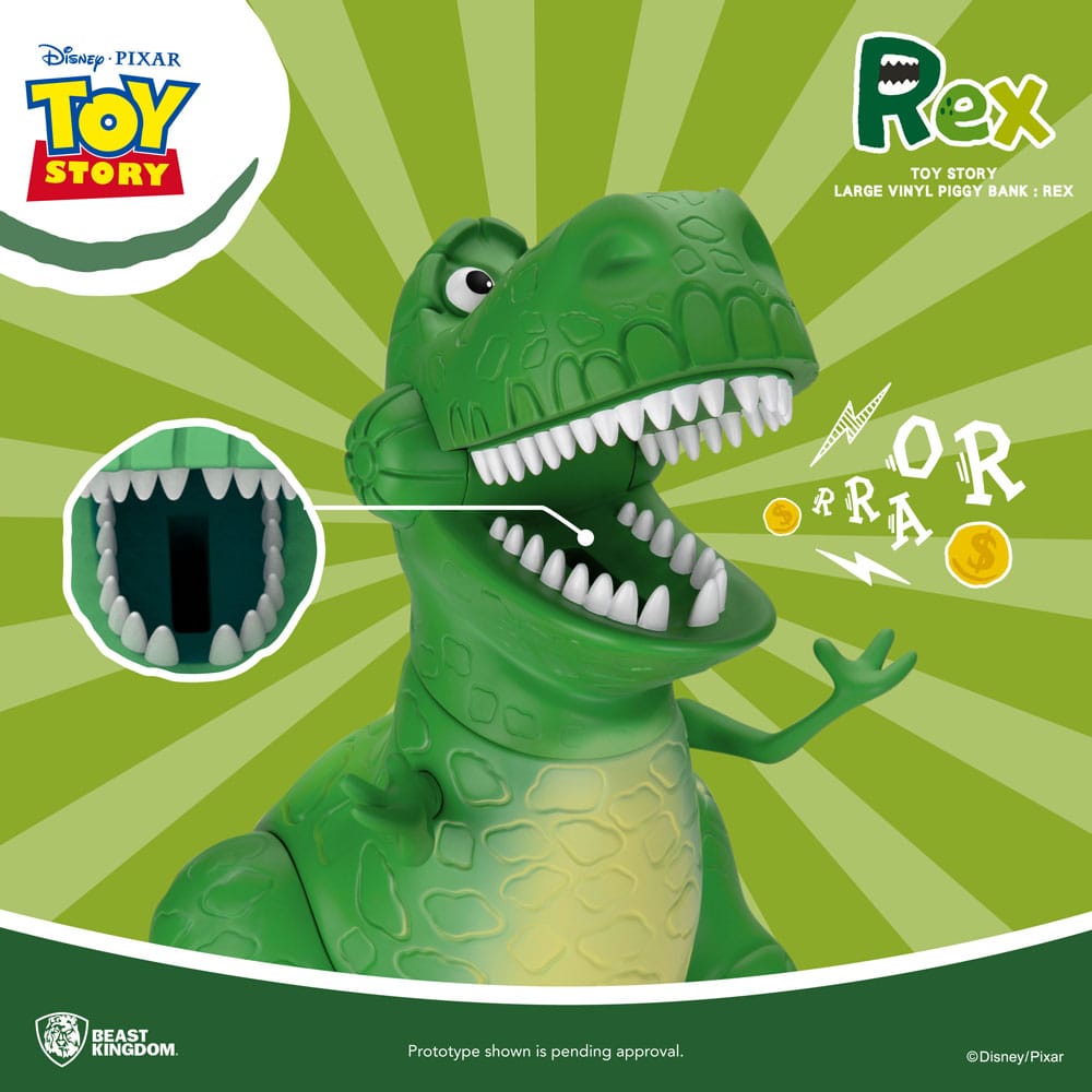 Beast Kingdom Toy Story Piggy Vinyl Bank Rex 46 cm Beast Kingdom Toy Story Piggy Vinyl Bank Rex 46 cm