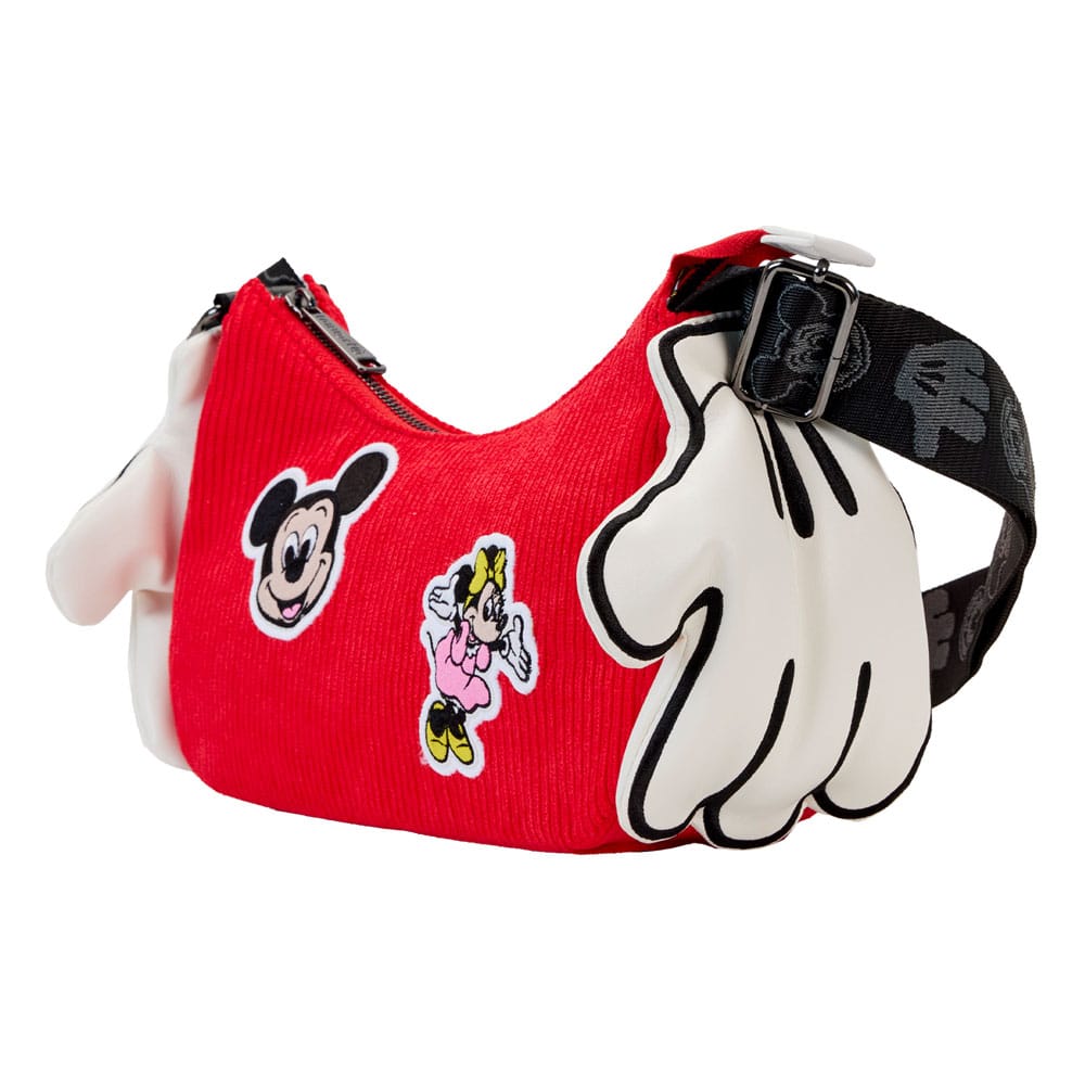Disney by Loungefly Crossbody Mickey & Minnie 100th Anniversary Mickey Hands Disney by Loungefly Crossbody Mickey & Minnie 100th Anniversary Mickey Hands