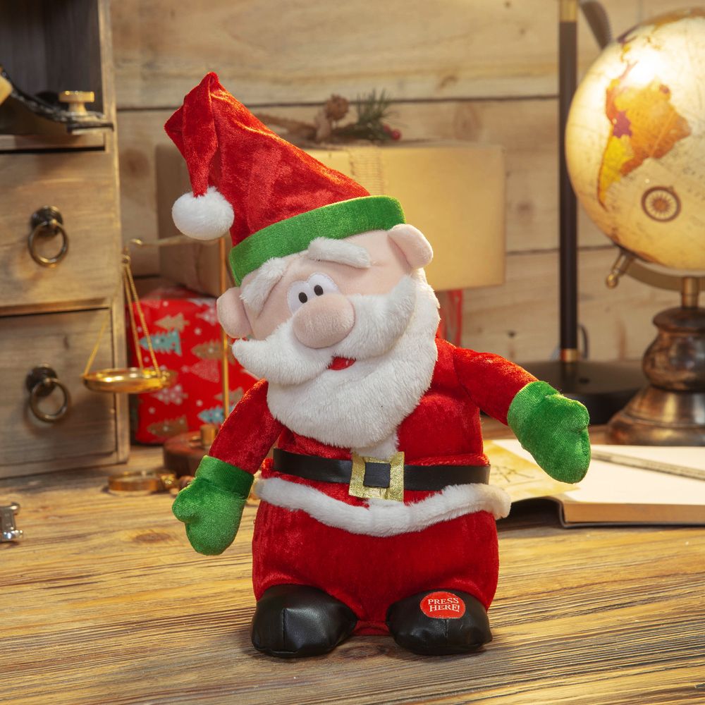 Musical Singing Swinging Santa Claus 9" - XM4923	