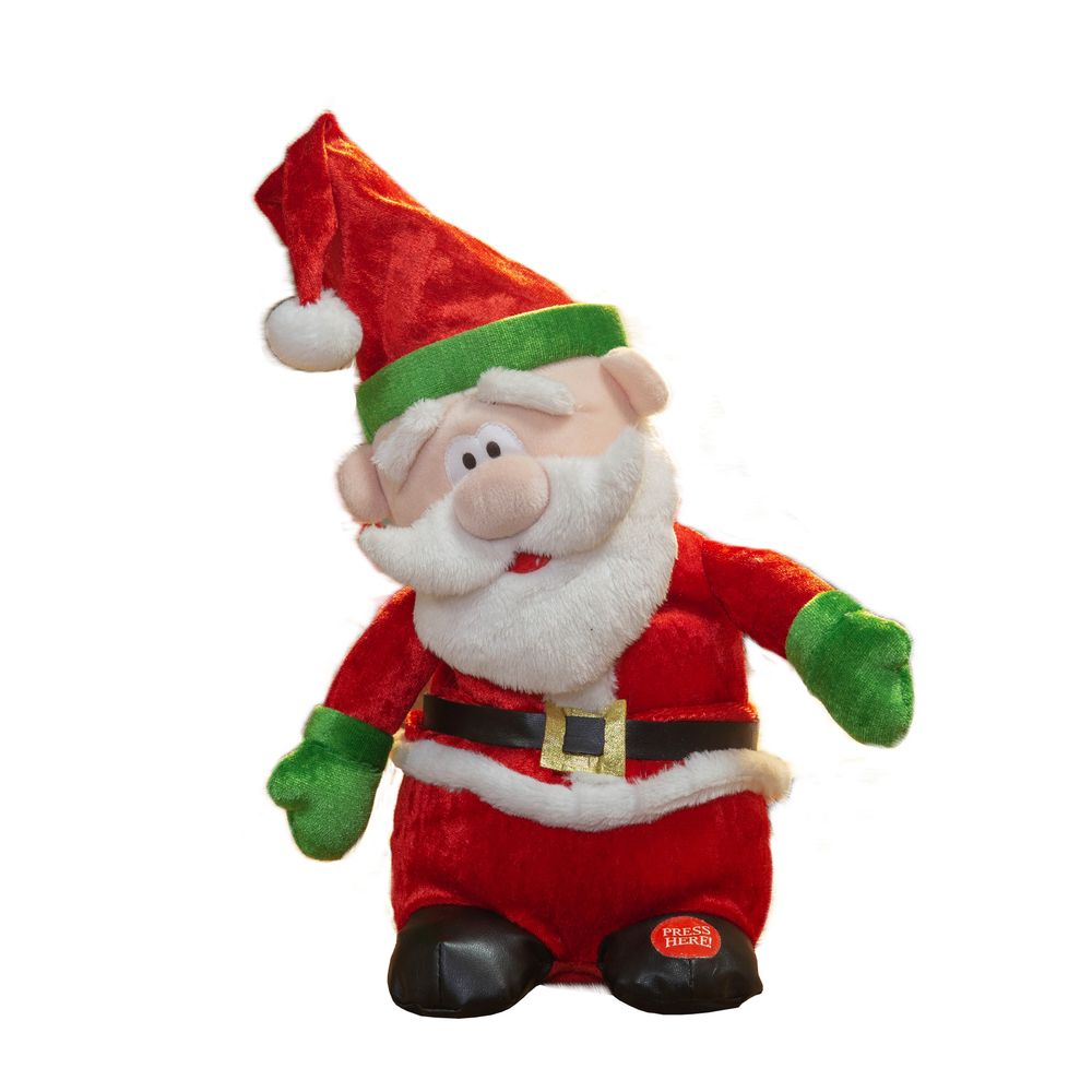 Musical Singing Swinging Santa Claus 9" - XM4923 Musical Singing Swinging Santa Claus 9" - XM4923